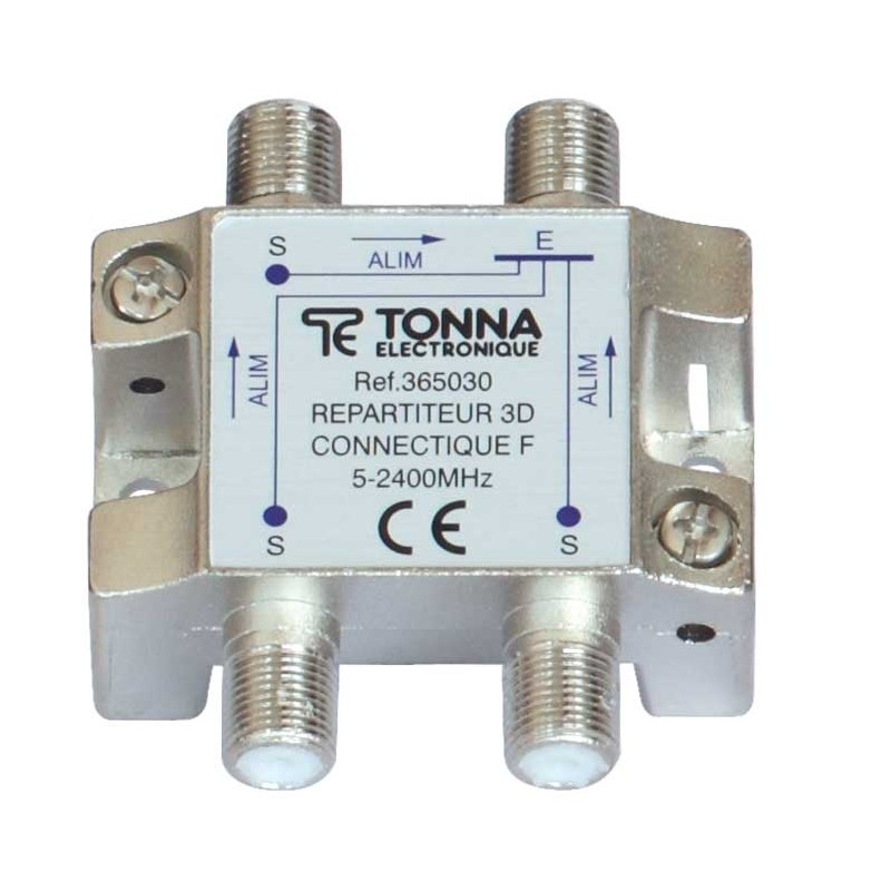 Répartiteur 8 sorties à connecteurs F TONNA - 365080